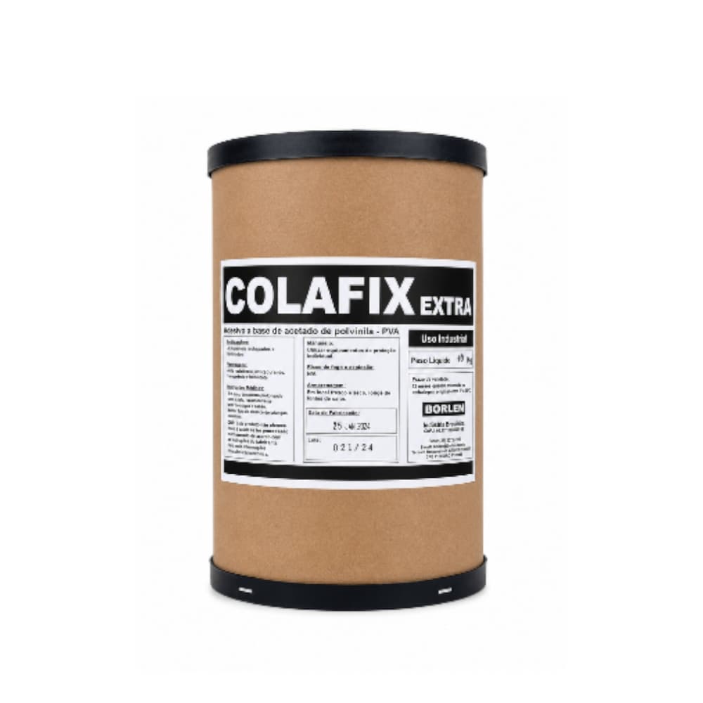 Cola Pva Branca Extra Colafix 1200 Para Papelão Madeira 10kg