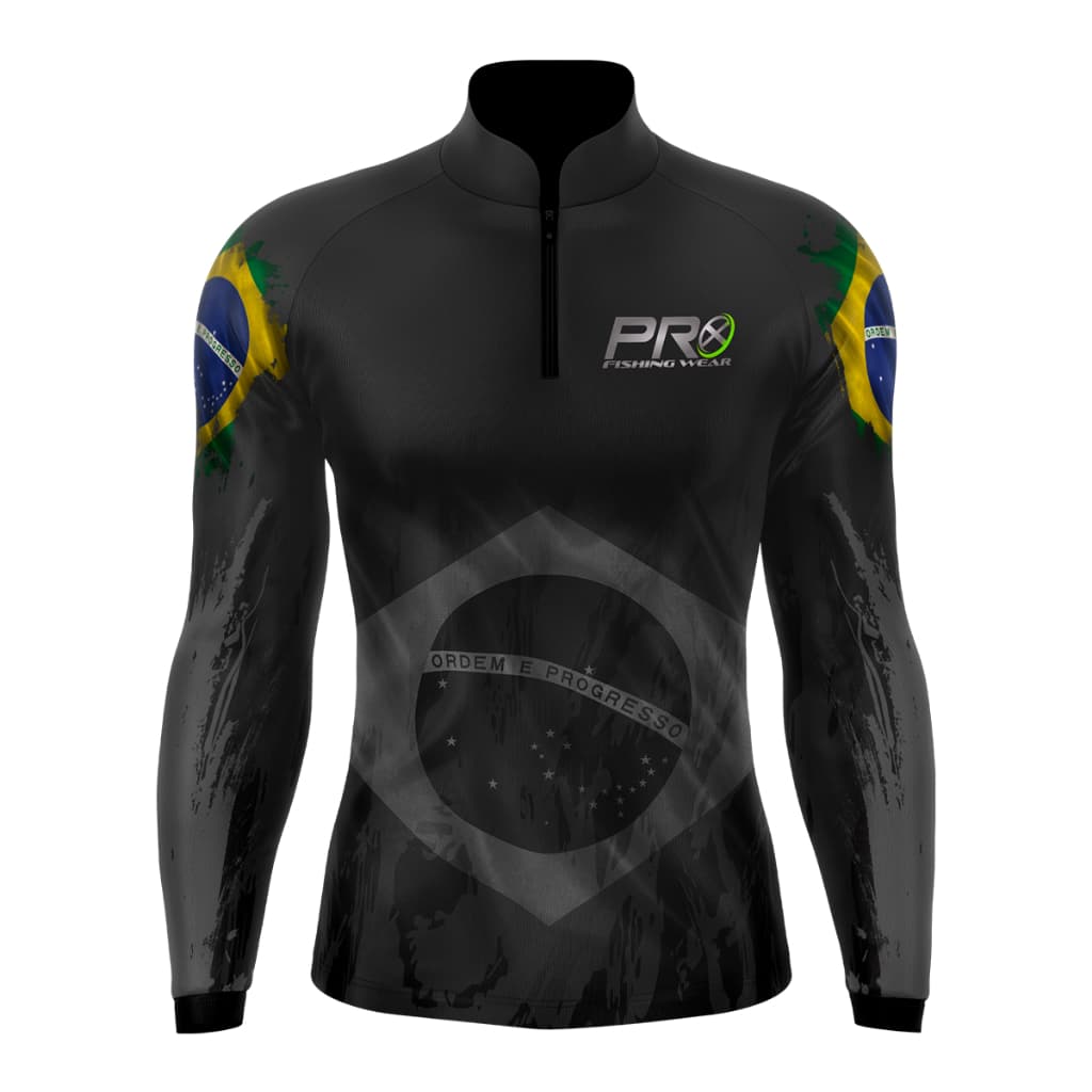 CAMISA CAMISETA PESCA PROX FISHING BRASIL COM PROTEÇÃO SOLAR UV50+
