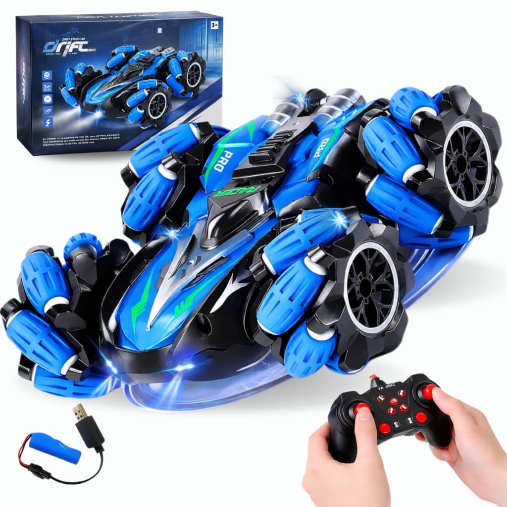 Carrinho Drift Controle Remoto 360° Luz Veloz Carro Maluco