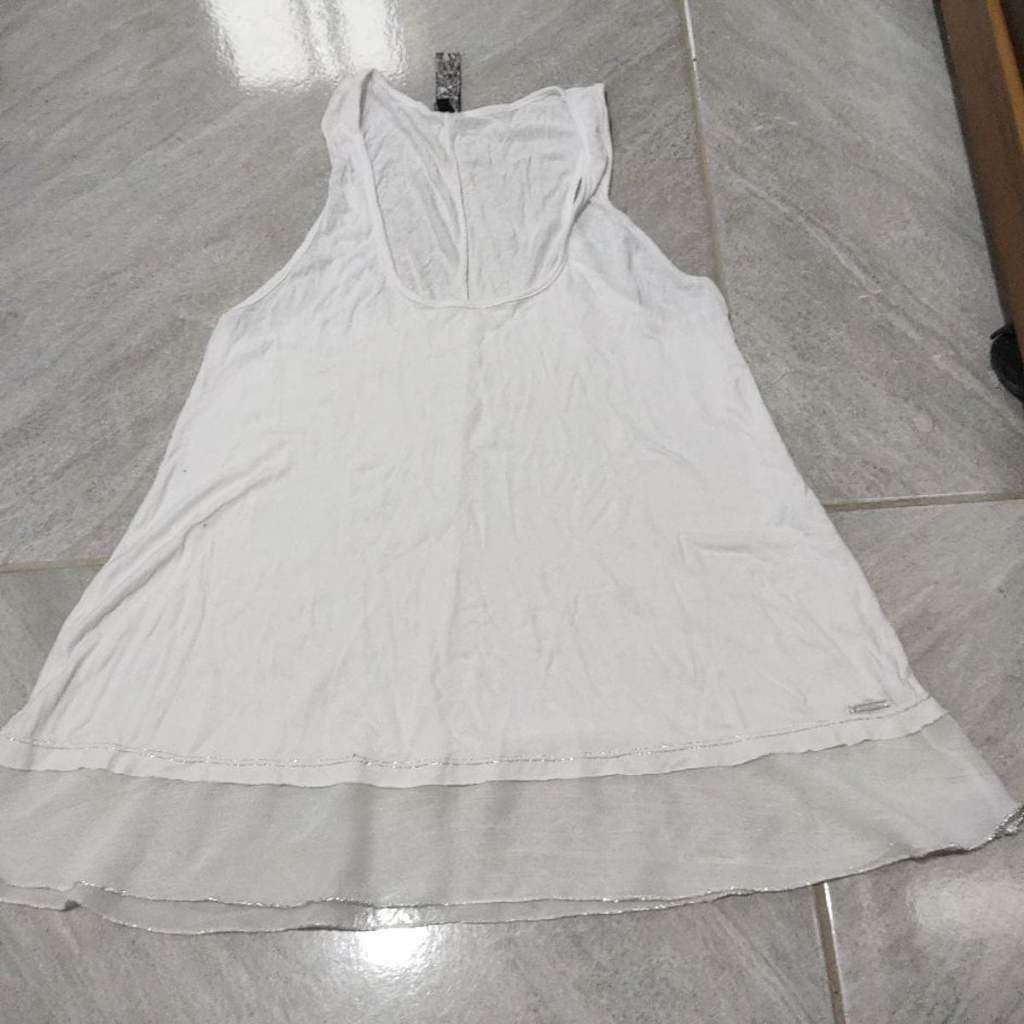 Blusa Regata Branca Feminina World Wave Tam M