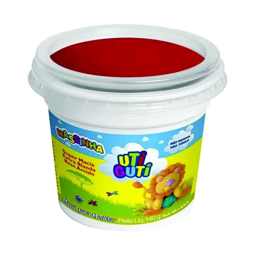 MASSA P/MODELAR SOFT 140G - VERMELHO - UN - UTI GUTI