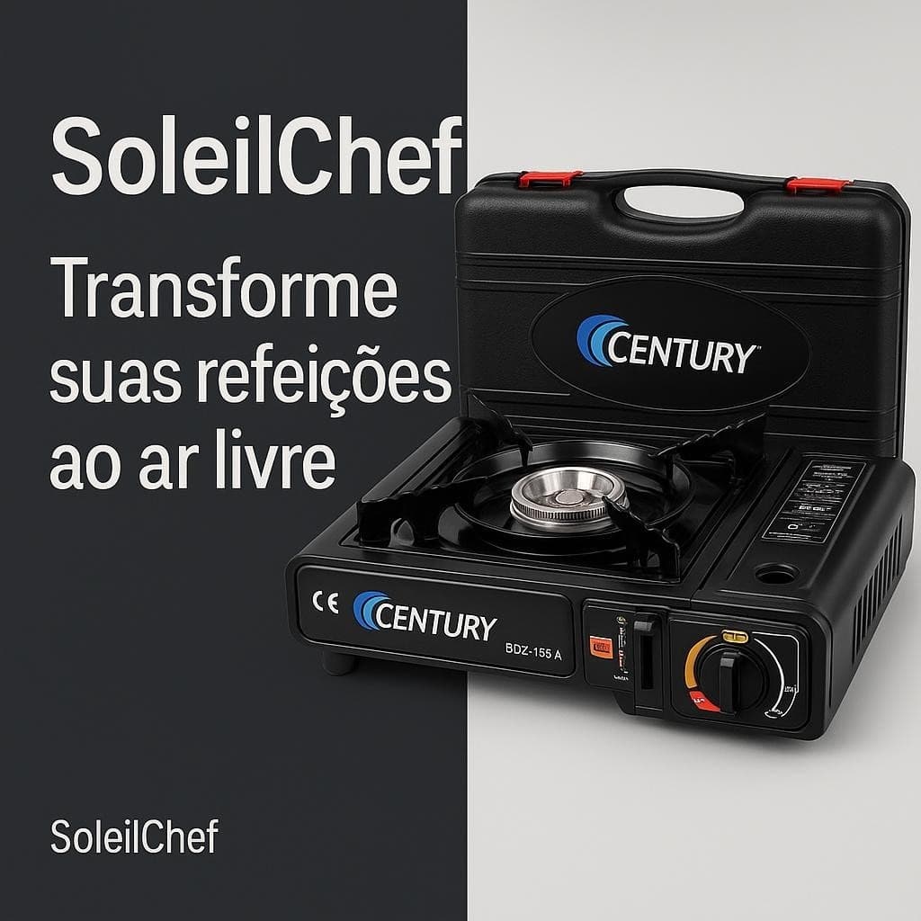 Fogareiro Portatil Maleta Camping Cozinha Compacto Pratico Facil Uso