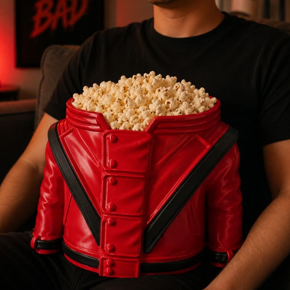 Balde de pipoca 2026 Michael Jackson Thriller Filme Música Rei do Pop Cinema Decoração Decorativo