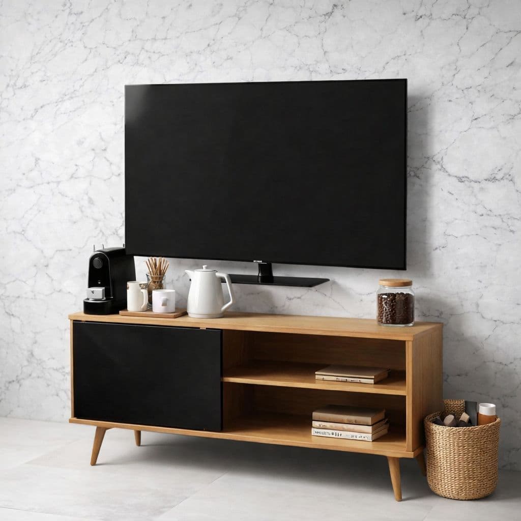 Rack Retrô Vintage Ideal para Tv 45 Polegadas Diversos Ambientes Internos