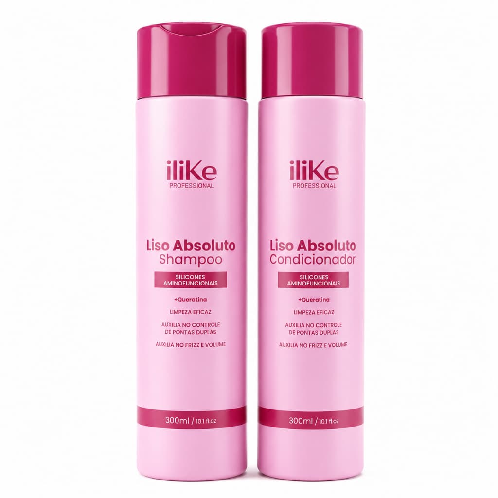Kit Liso Absoluto iLike Shampoo e Condicionador