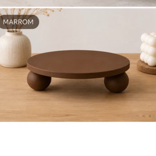 Bandeja minimalista decoração de ambiente