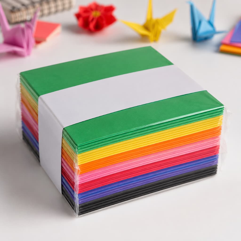 Papel Para Dobradura Origami 8 Cores Várias Medidas Tsuru