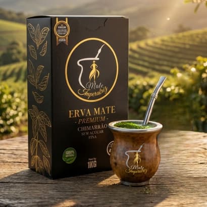 Erva Mate Kit 2 Mate Imperatriz 1kg Sem Açúcar Natural Tradicional Sem Sabor Clássica