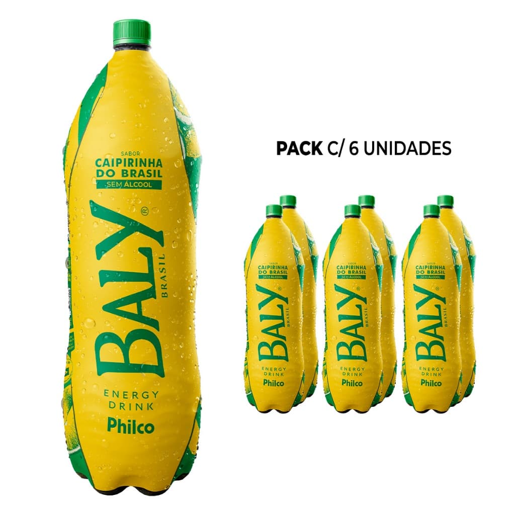 Pack Energético Baly Caipirinha do Brasil 2L Pet