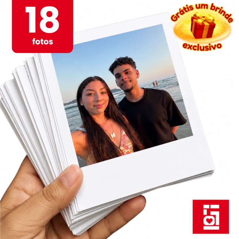 Mini Foto 18 Unidades - Cabe na capinha de Celular - Alta qualidade - Sem legendas