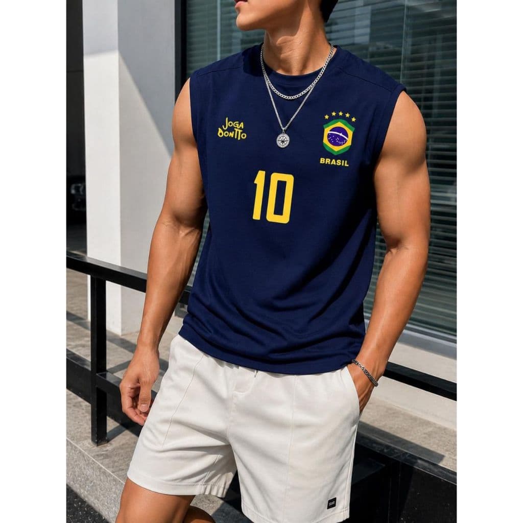 Camiseta Cavada Masculina Corrida Urbana Fashion 2026