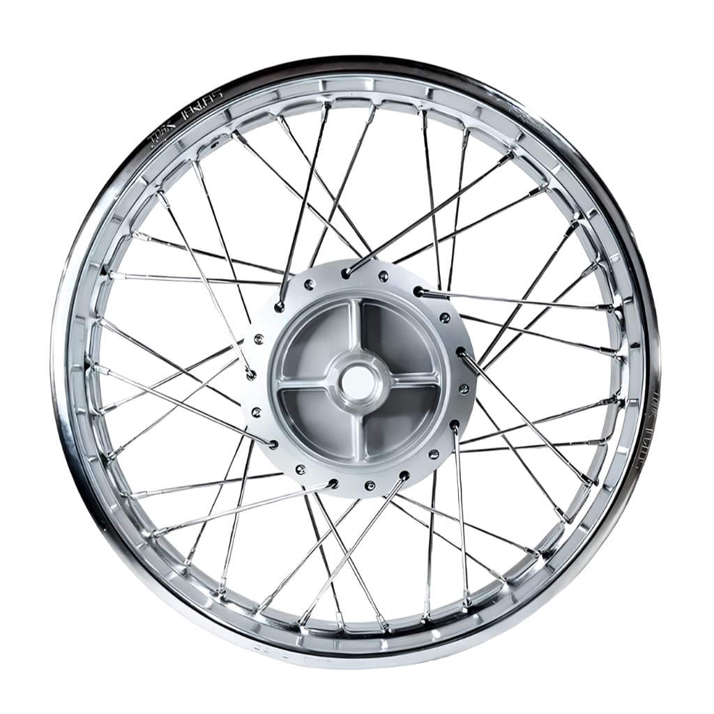 Roda Traseira Completa Montada Alinhada Titan 150 160 Fan 150 160 Start Aro Cromado Raio 4mm