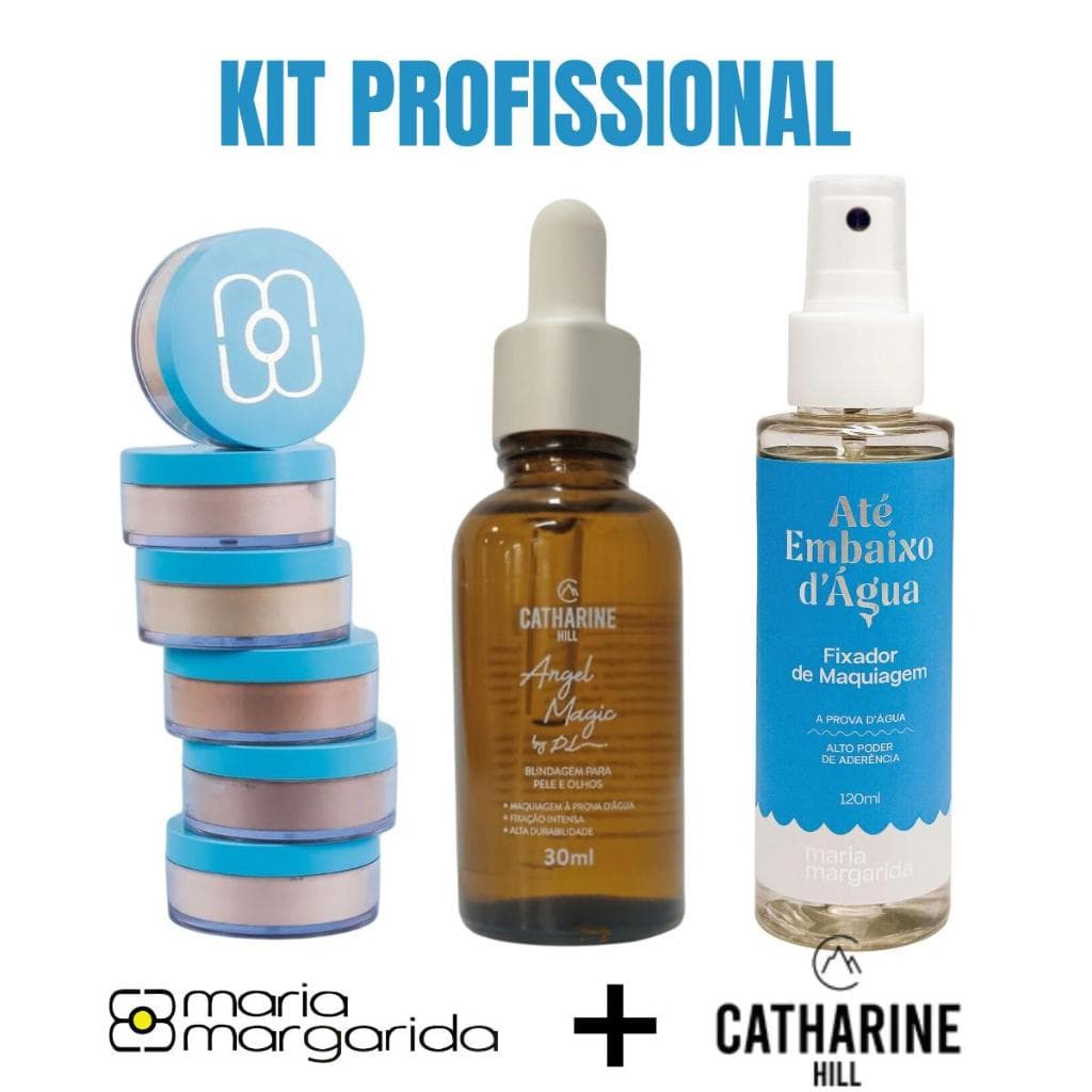 Kit Blindagem Catharine Hill + Pó de Tapioca + Fixador Ate  Embaixo D´Agua Maria Margarida