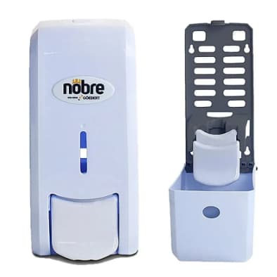 Saboneteira Dispenser Com Reservatório Branca 800ml Parede Plástico - Nobre