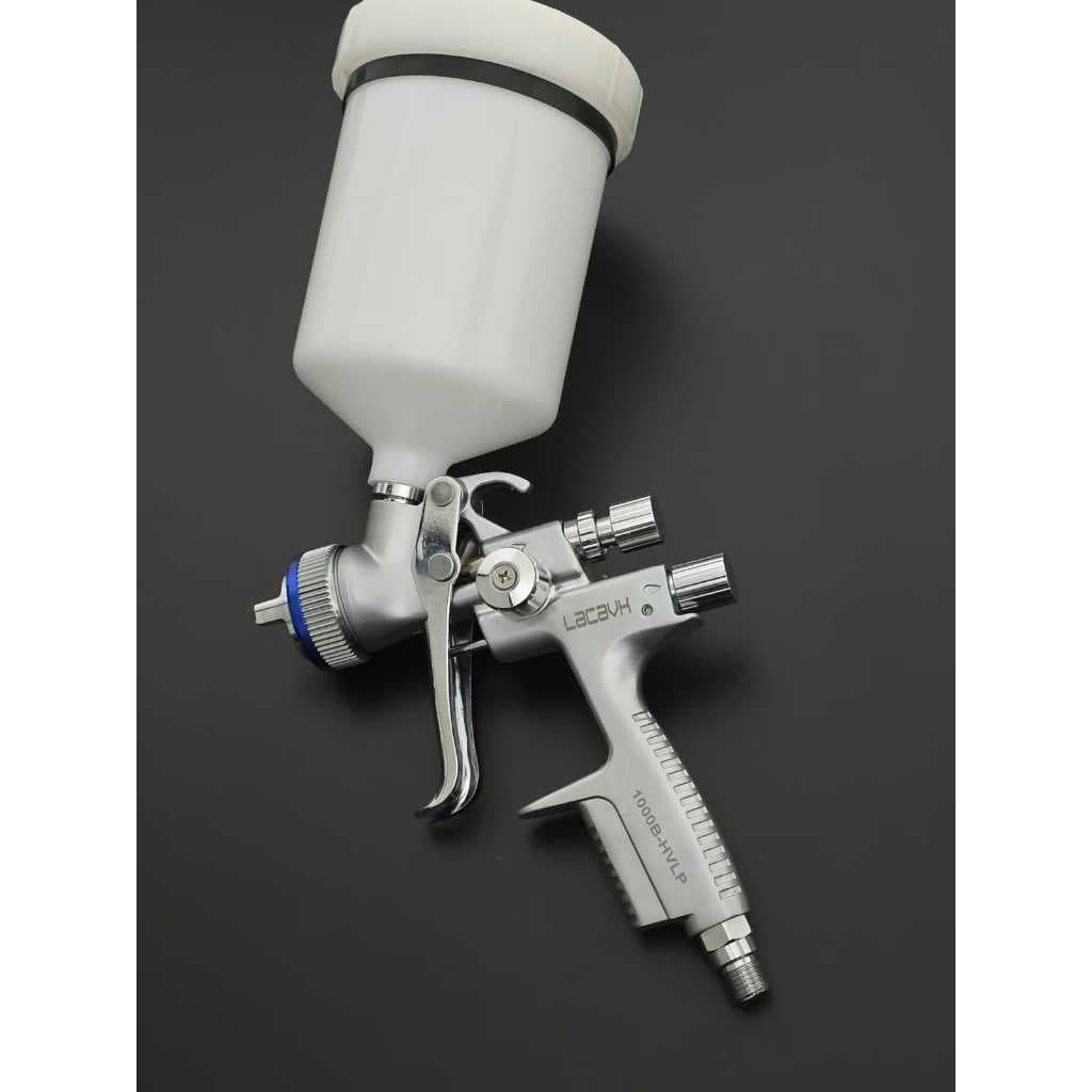 Pistola de Pintura Automotiva Profissional HVLP 1.3mm Caneca 600ml Lacavk 1000B Pneumática Gravidade