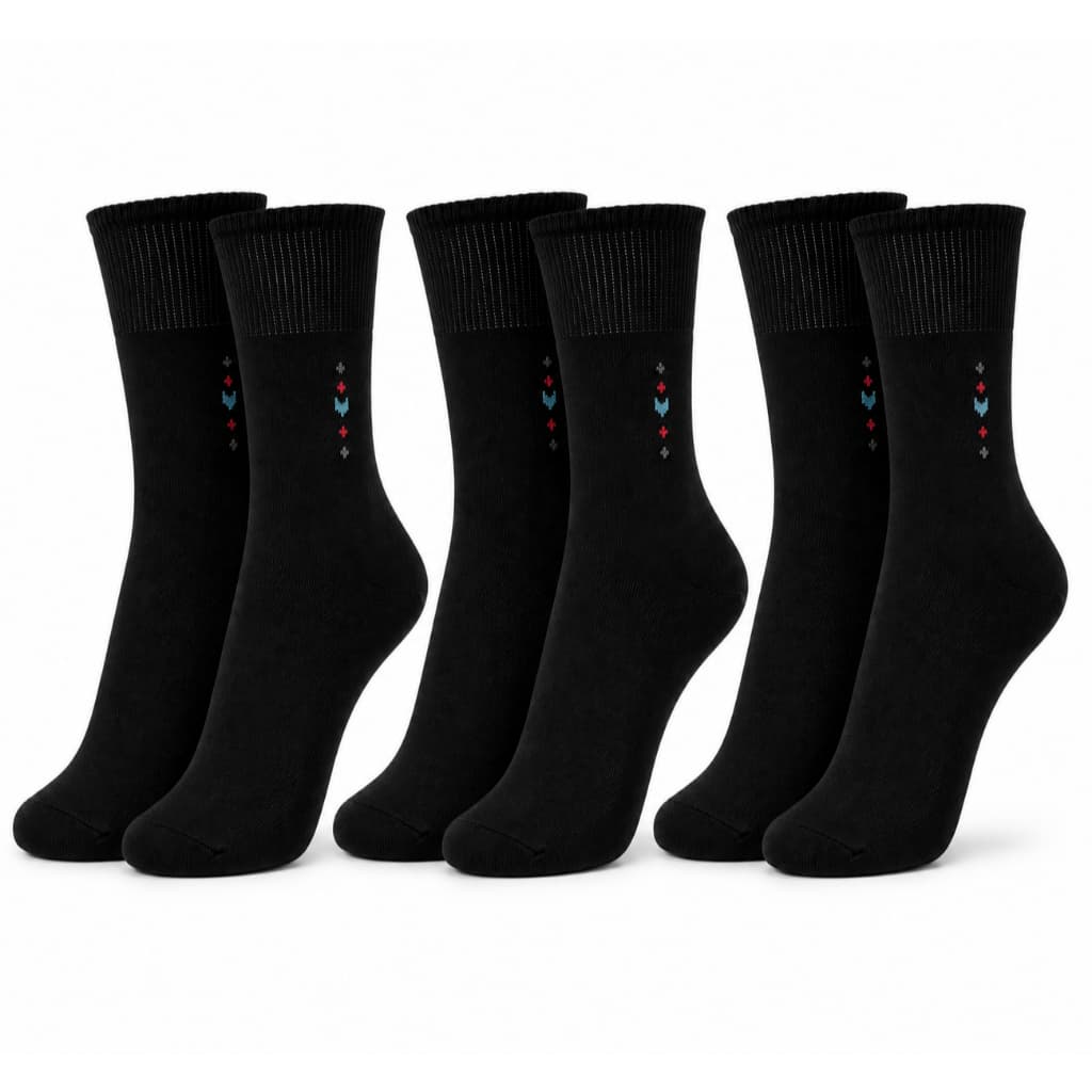 Kit 3 Pares Meia Social Masculina Cano Longo Executiva Keeper
