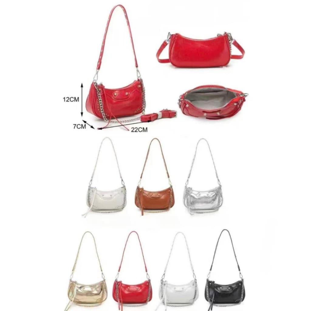 Bolsa pequena transversal com corrente, popular entre as mulheres, sofisticada, elegante e versátil. T01
