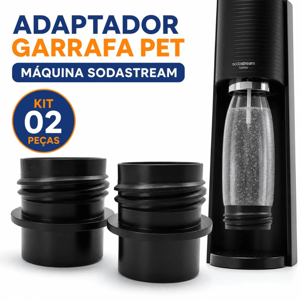 Adaptador garrafa PET máquina Sodastream