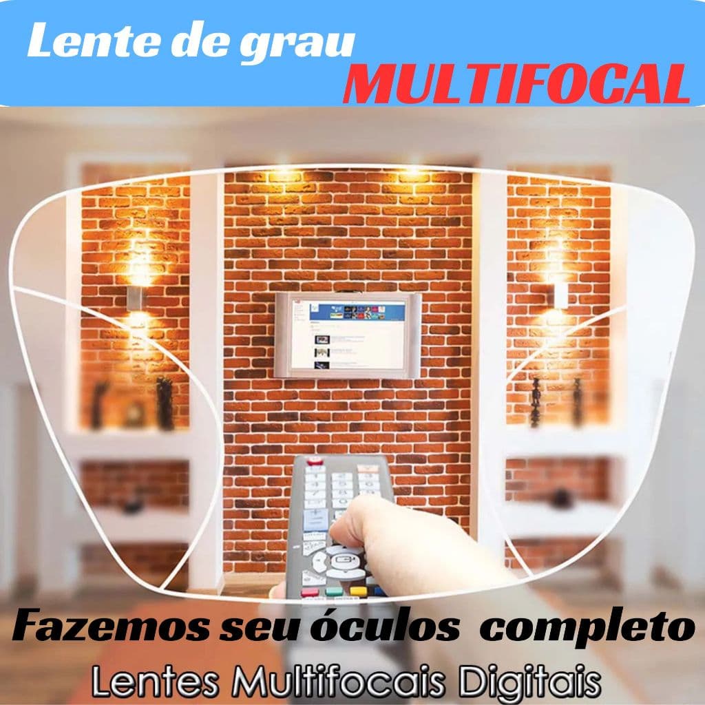 Armação Completa Com Lente Multifocal Esférica
