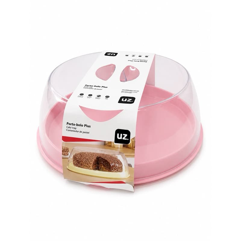 Porta Bolo Uz Com Tampa Transparente Boleira Acrílico Organizador Mesa Cozinha Resistente Promoção