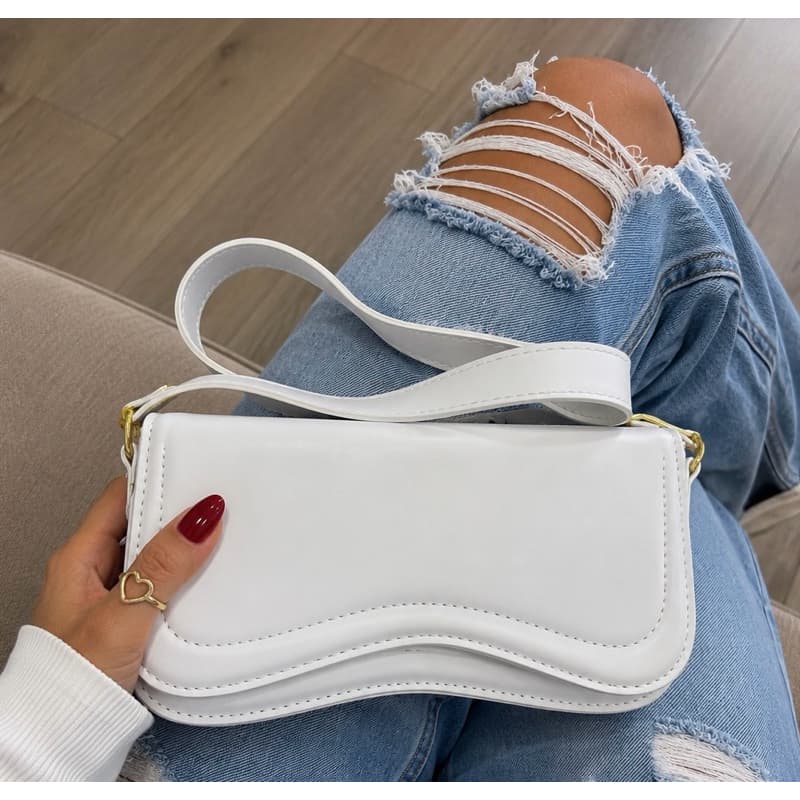 Bolsa Feminina Ombro Aba Bordada de Qualidade Envio Imediato Look Barretos