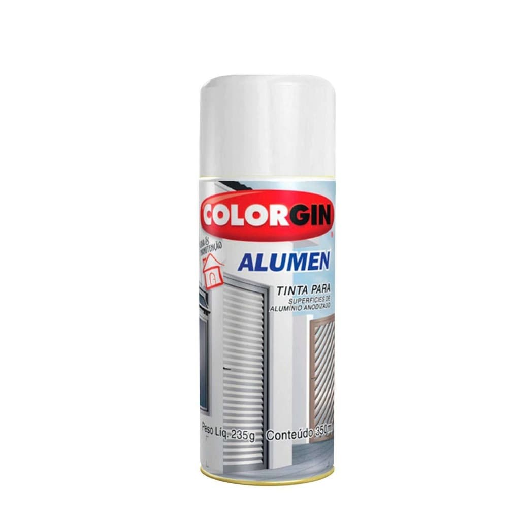 Tinta Spray Colorgin Alumen 350ml Alta Resistência Secagem Rápida Excelente Cobertura