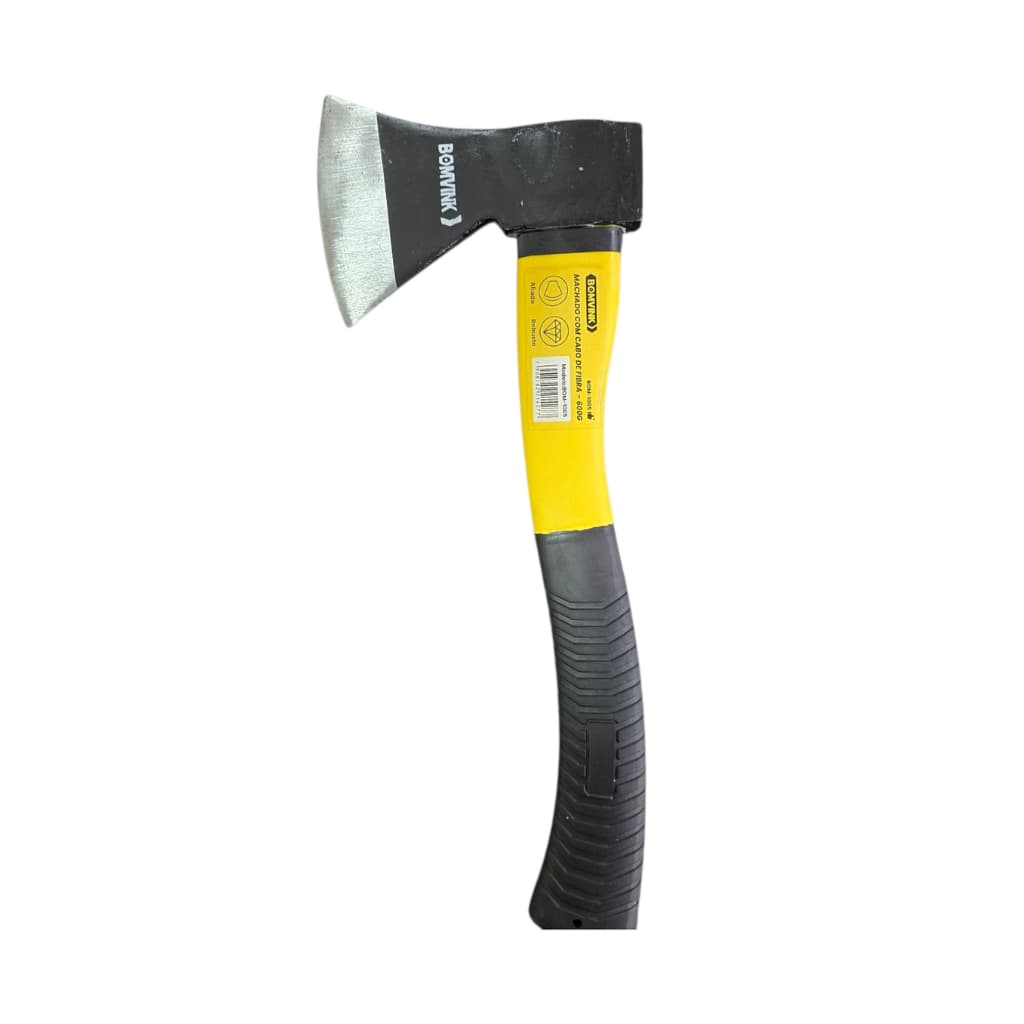Machado Machadinha Profissional Cabo Fibra De Vidro 600g Bomvink Cortar Lenha Camping Sitio