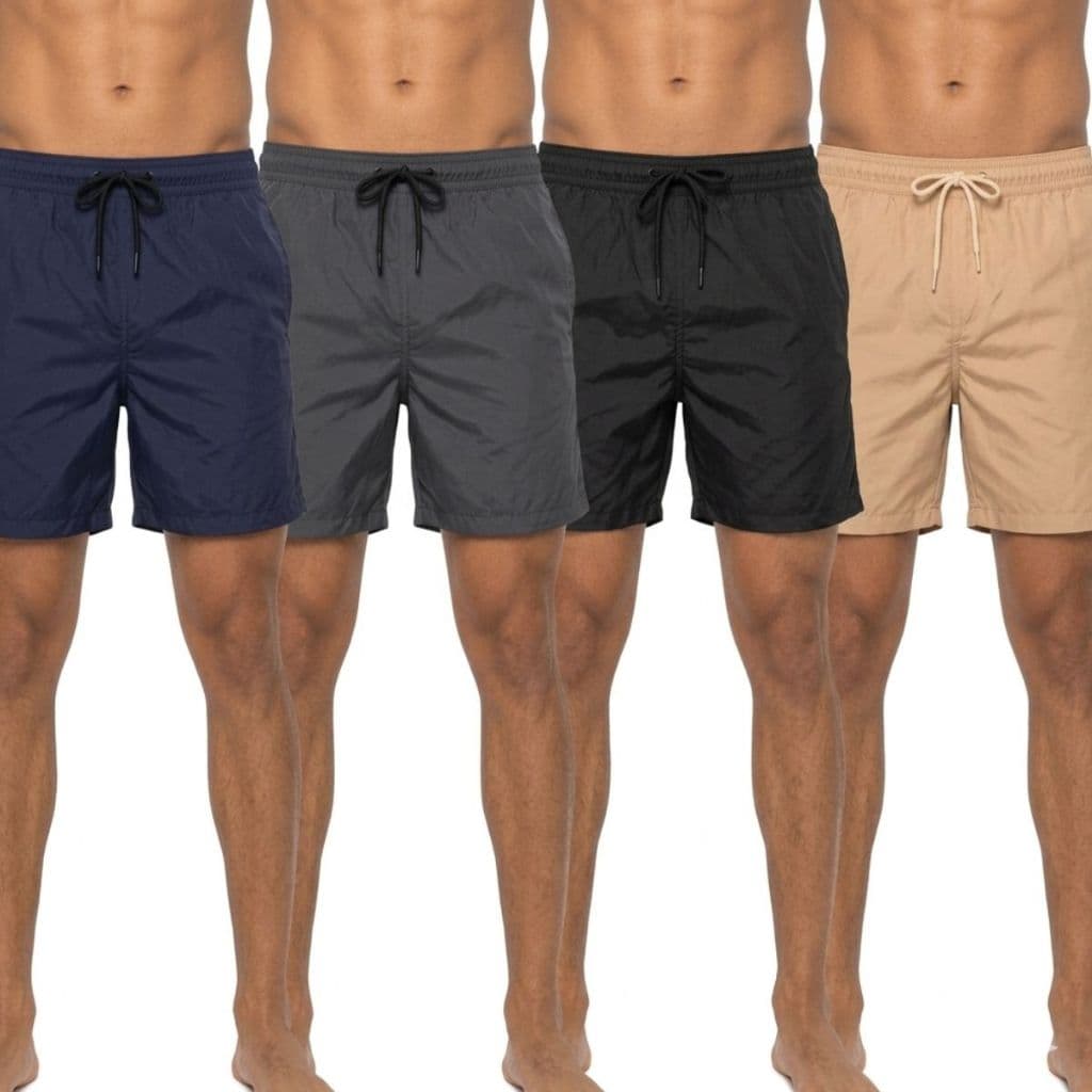 Kit 4 Bermuda Academia Fit Tactel Masculina Seca Rápido Academia Praia Corrida Piscina