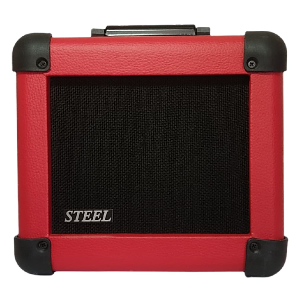 Cubo Amplificador Guitarra E-Sound Steel 20GT 15W Vermelho Bivolt Estudo