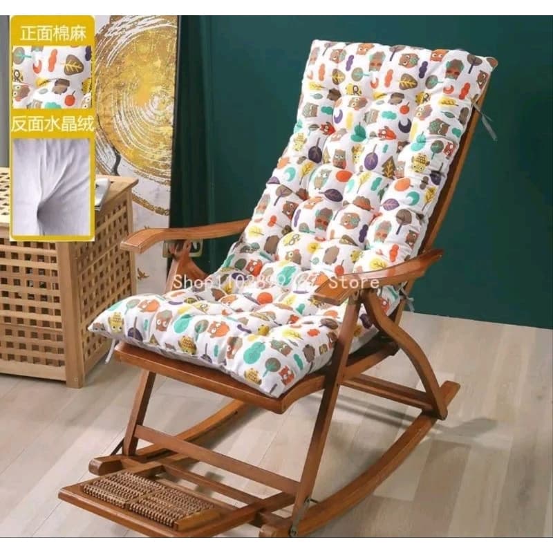 Sala de estar Sofá dobrável de bambu cadeira de balanço portátil camas de viagem