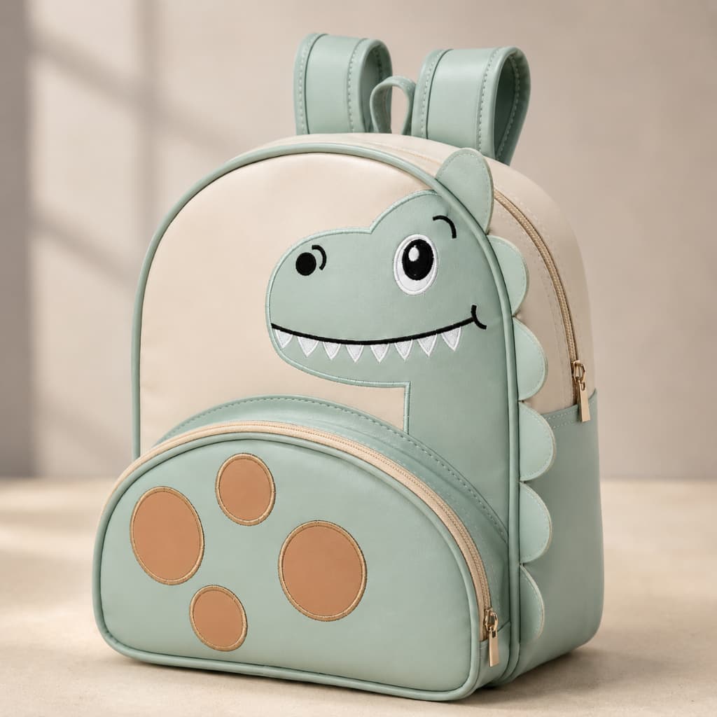 Mochila Dino Kids Menino Creche Escola 27 x 25cm Batistela Baby