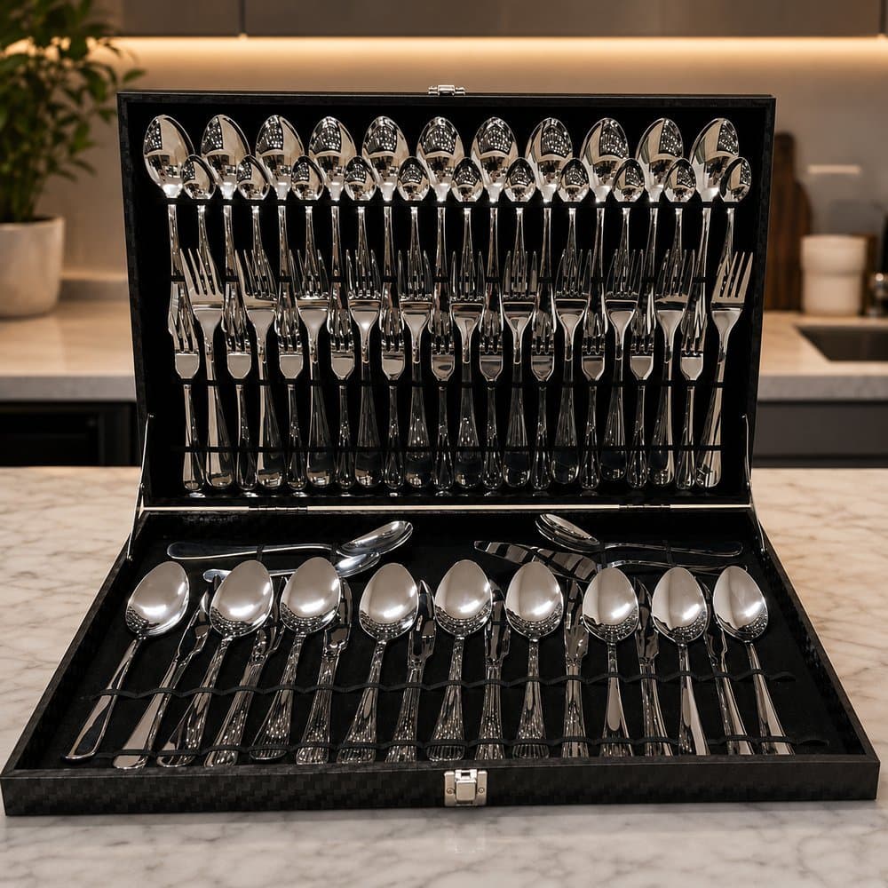 Conjunto 76 Talheres Prime Inox