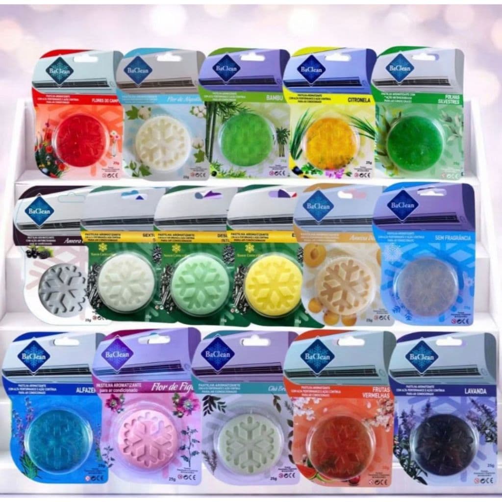 Pastilhas Aromatizantes para ar Condicionado BaClean