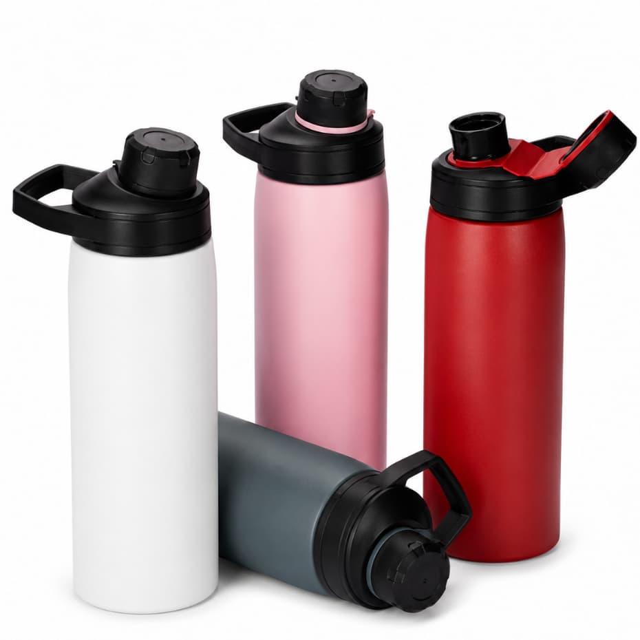 Garrafa Térmica 600ml Aço Inox Tampa Com Alça Mantém Frio E Quente