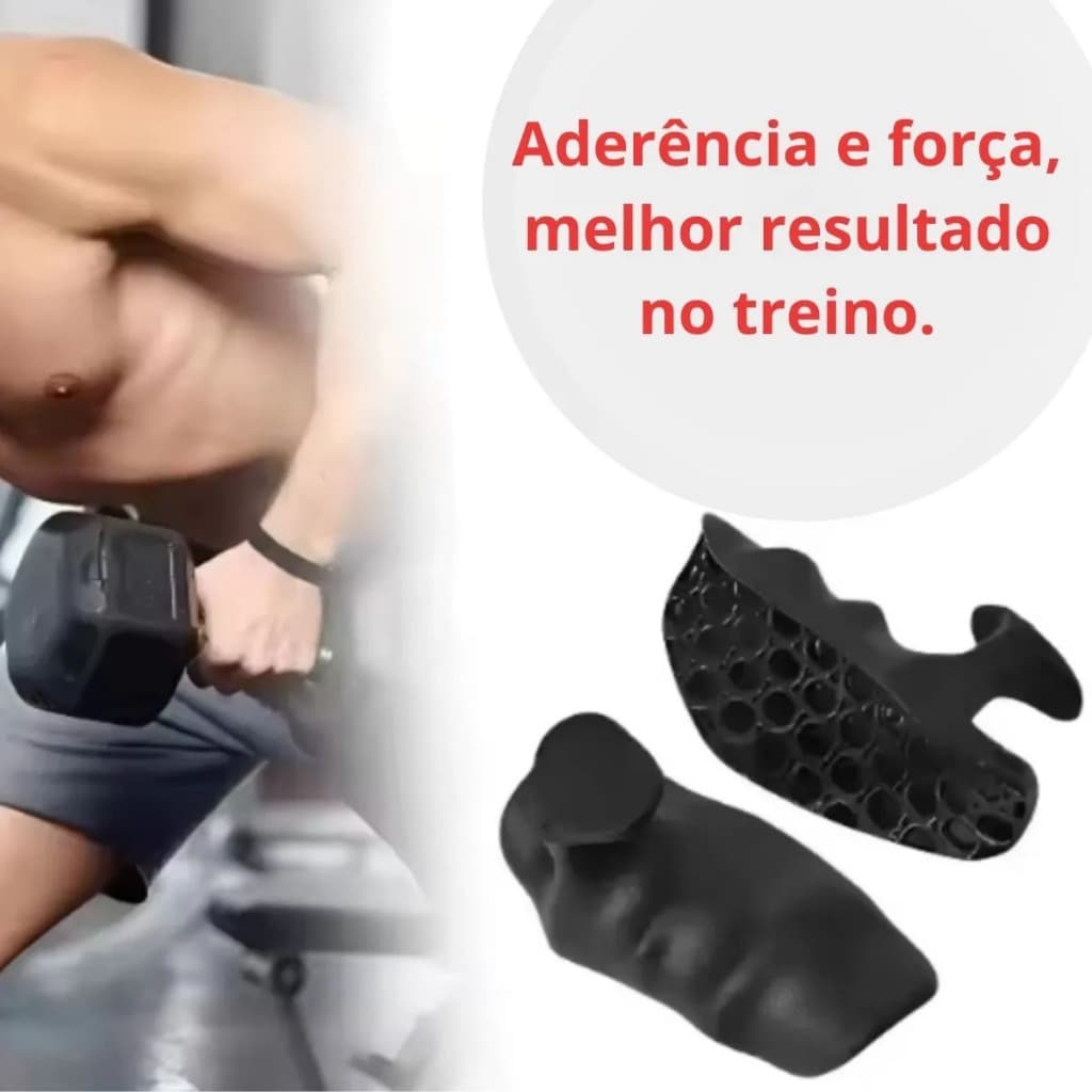 Luvas Protetoras Anti-Calos para Academia e Musculação Anatômica Unissex em Borracha Premium, Aderência Antiderrapante,