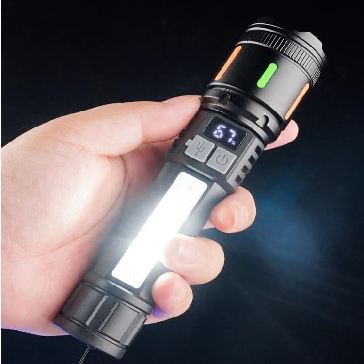 Lanterna Tática Ultra LED Laser Recarregável