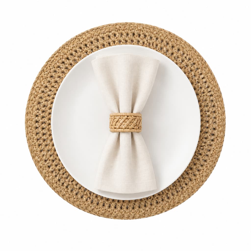 Sousplat Boho Redondo Para Mesa Posta Design Sofisticado Mega Oferta!