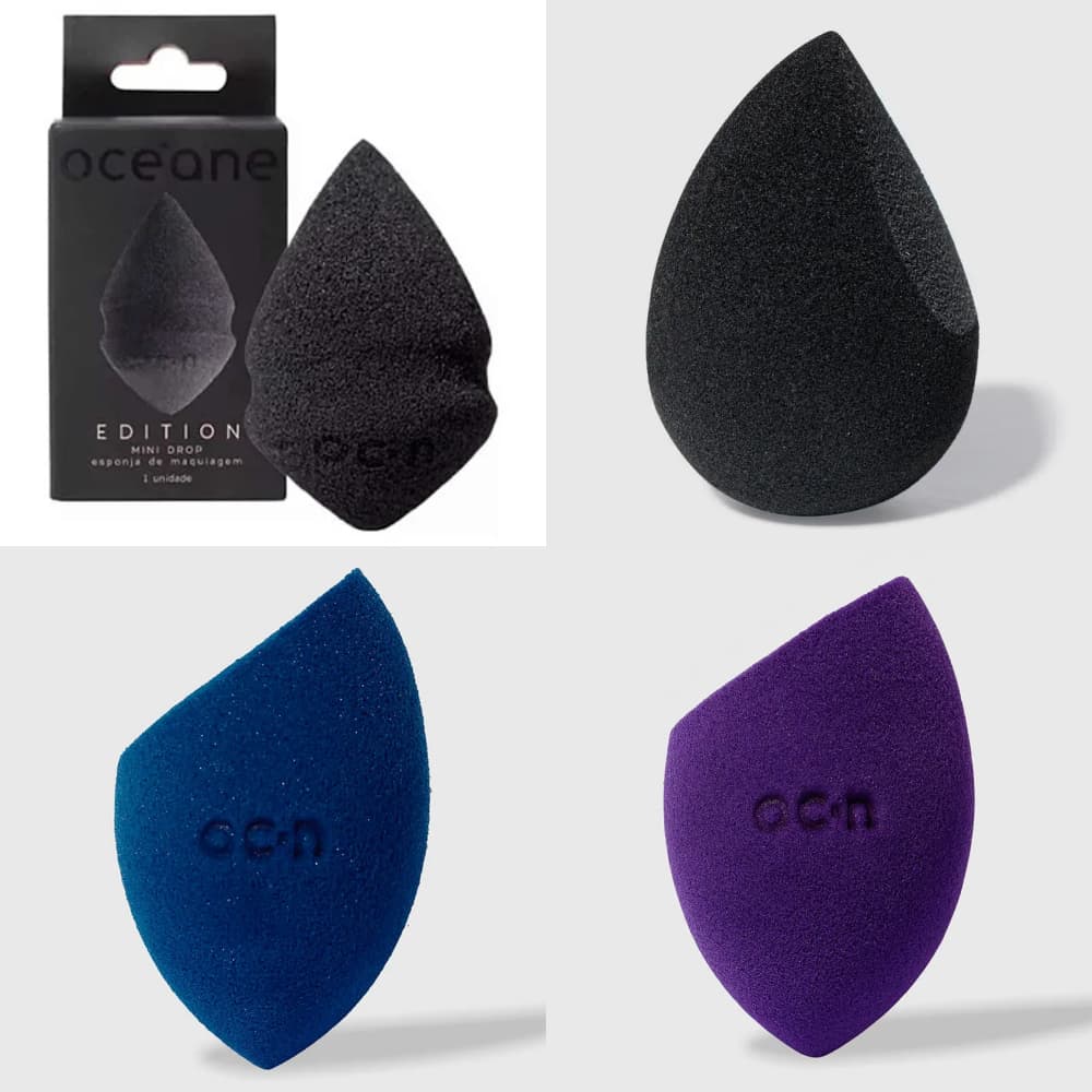 Esponja de Maquiagem Flat Drop Edition ou Flat Blend - Océane