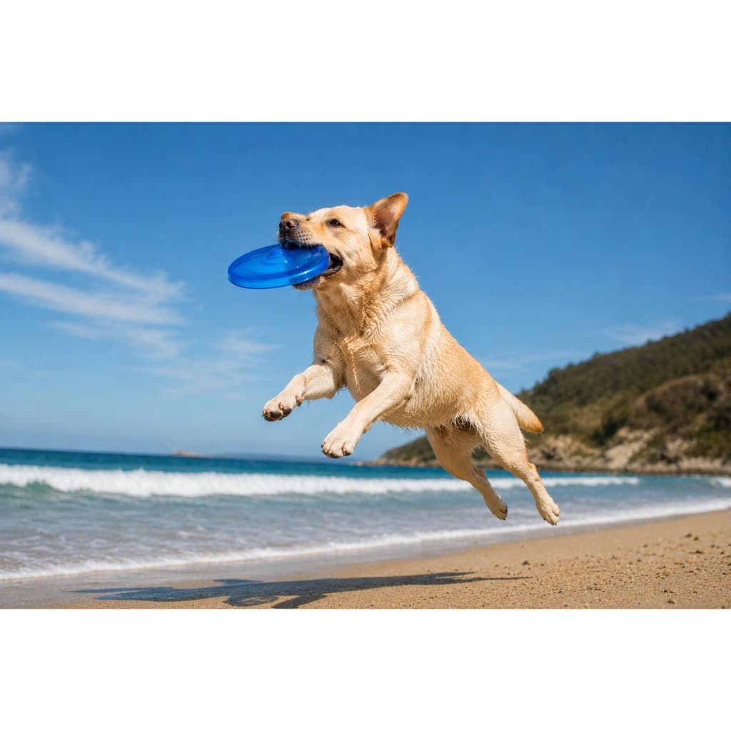 Brinquedo Frisbee para Cães - Maleável, Leve, Atóxico