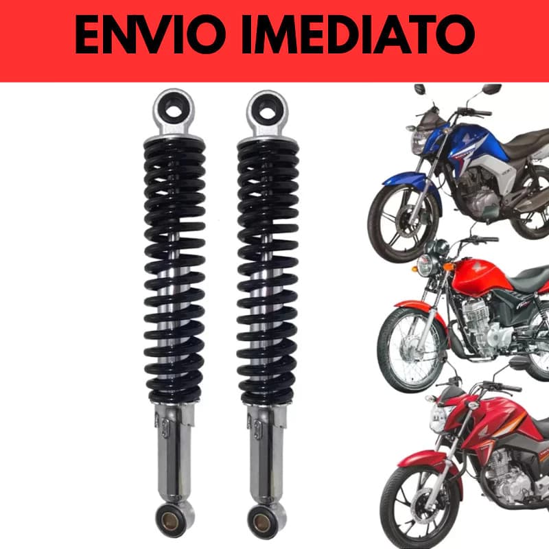 Par de Amortecedores Honda CG/Titan/Fan/Start 125/150/160 Todos Os Anos ENVIO IMEDIATO TMAC/SAKAMAX