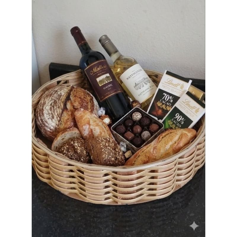 kit com 4 cestas madeira sintética 30 cm sem alça para cesta de mesa e presentes e decoração