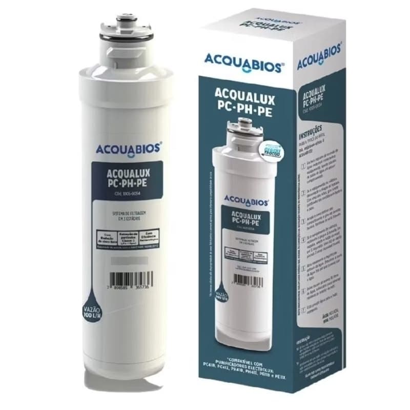 REFIL FILTRO PARA PURIFICADOR COMPATÍVEL COM ELECTROLUX PC.PH.PE ACQUABIOS AQUALUX  1005-0054