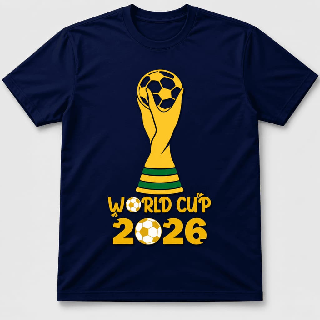 Camiseta Unissex Algodão Premium Personalizada Cup 2026 P ao GG Envio Rápido Frete Grátis