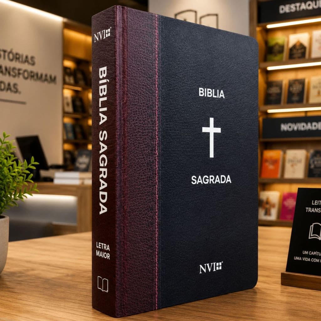 Biblia Sagrada NVI - Letra Maior - Cruz Clássica - Capa Dura