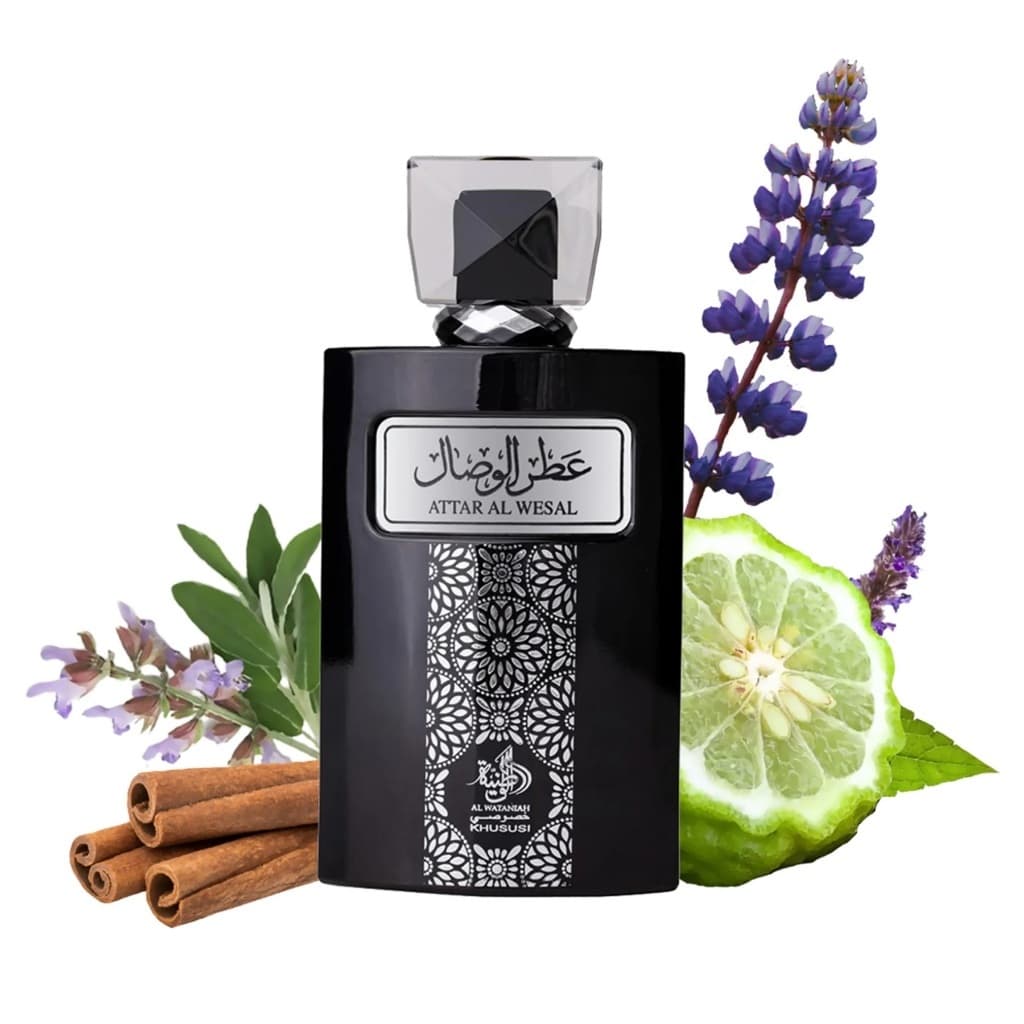 Perfume Al Wataniah Attar Al Wesal 100ml - Fixação Prolongada e Fragrância Oriental Especiada