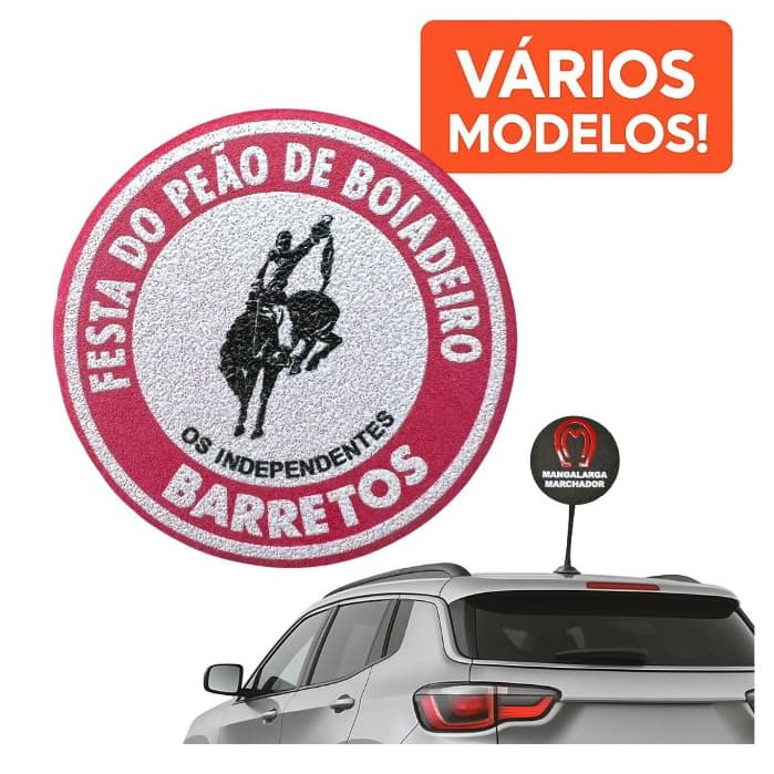 Ponteira Enfeite de Antena Mangalarga Marchador - Barretos - Barretão - Cavalo - Peão - Carro e Moto