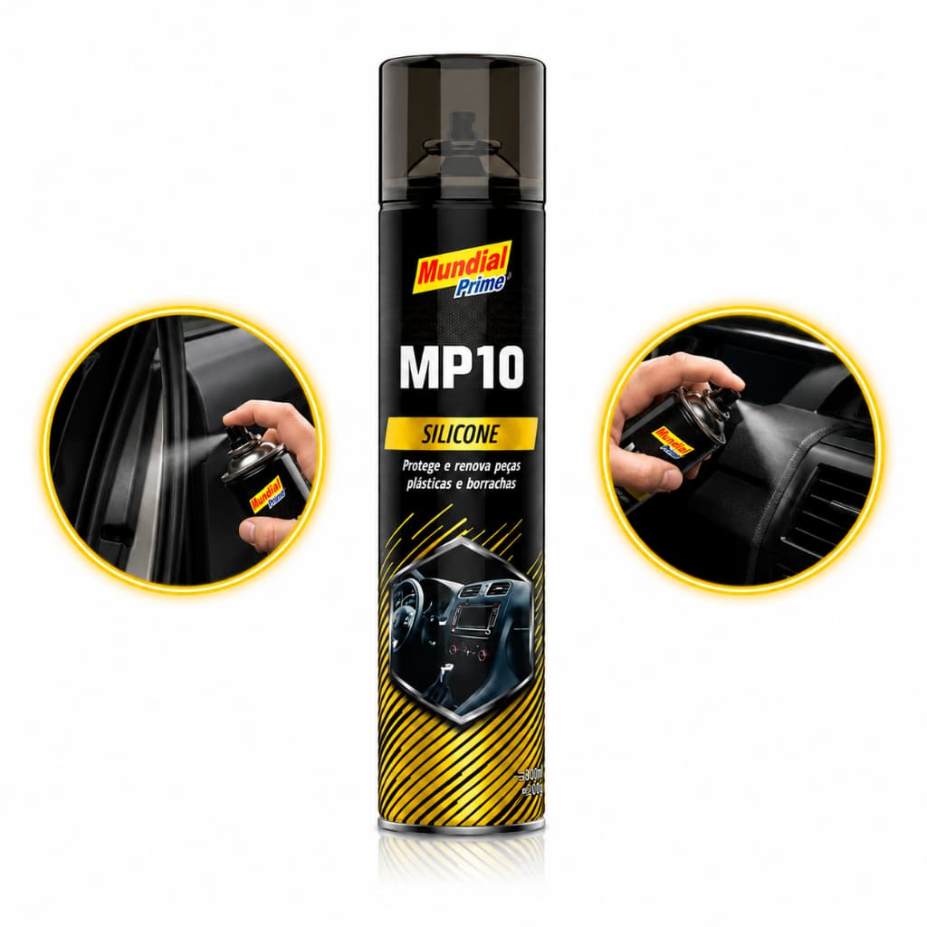 Silicone Automotivo Plástico Borracha Não Resseca Mp10 300ml