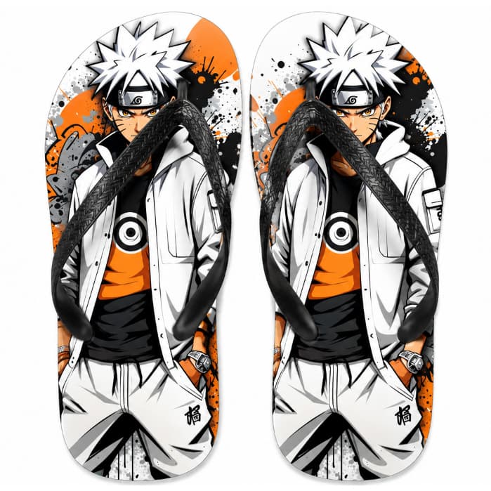 Chinelo personalizado Naruto.Adulto e infantil
