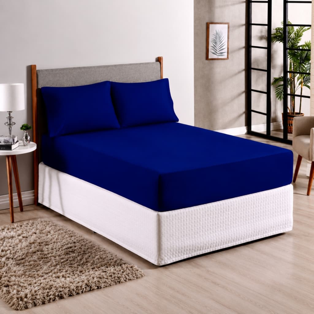 Jogo de Cama Lençol Plush Soft com Elástico Solteiro Casal Queen KIng  Toque Macio Quentinho