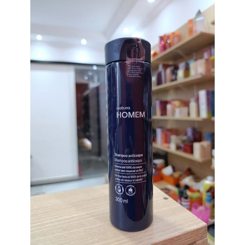 Shampoo natura Homem  ANTICASPA  300 ML